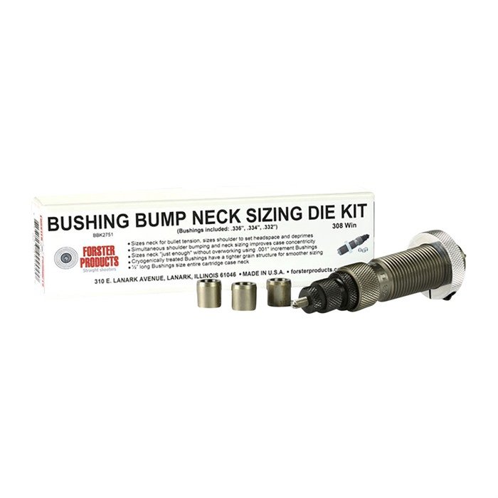 Buy Forster BBK2331 Bushing Bump Kit - 6 Creedmoor Neck Sizing Die with .270, .272, .274 Bushings online