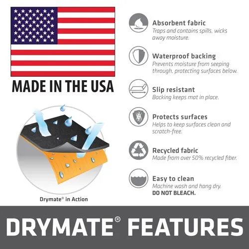 DRYMATE CLEANING PAD 16"X20" PISTOL SIZE CHARCOAL - Drymate