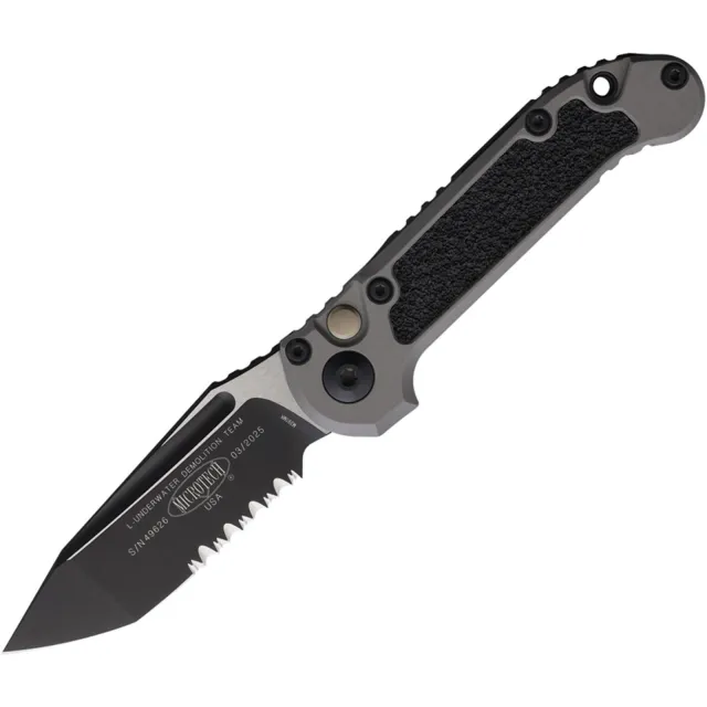 Microtech LUDT G3 3.5 In TNT PS Black Natural Clear Partial Serrated - MICROTECH for sale at Iron and Lace