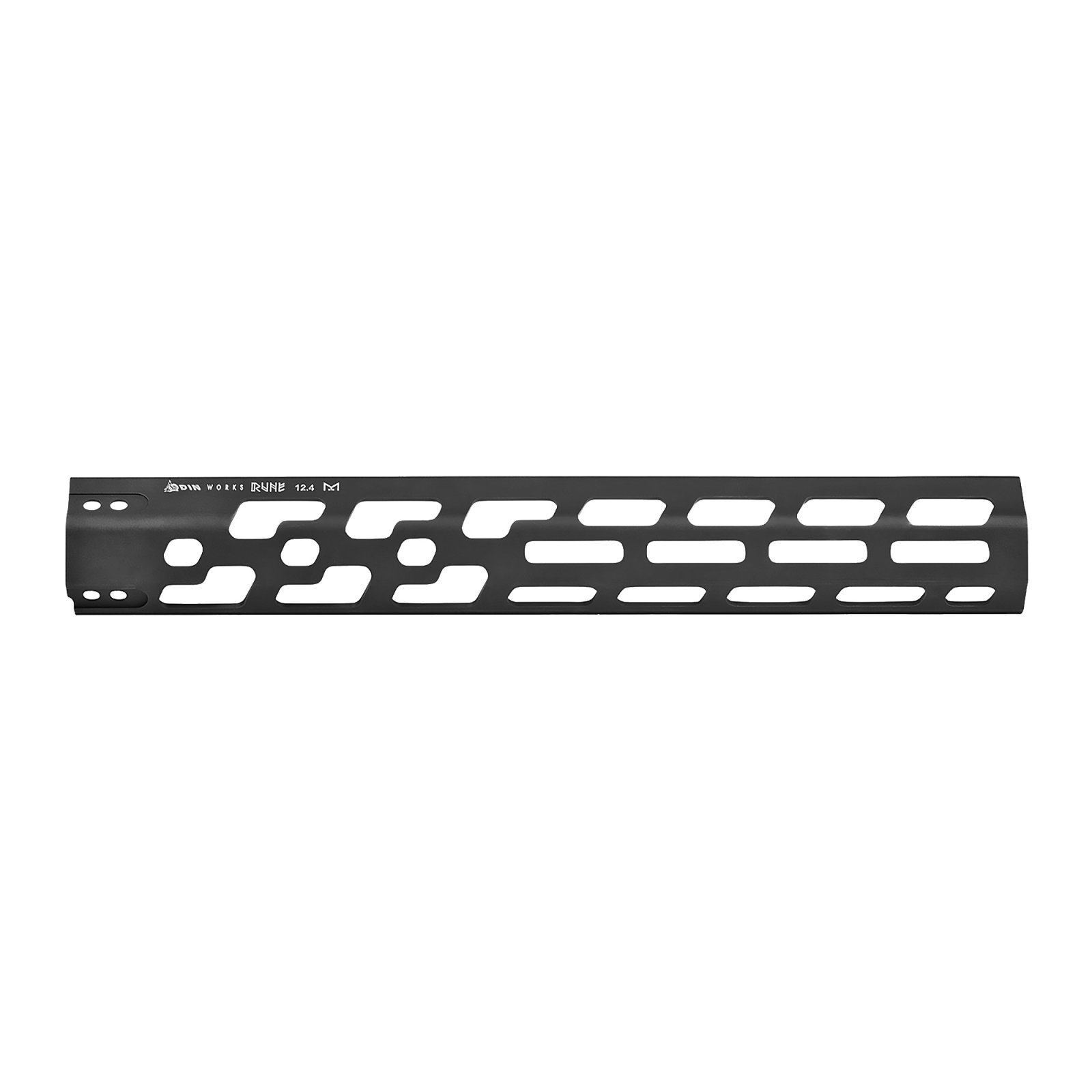ODIN Works F12MLRUNE AR-15 12.5" M-LOK Free Float Forend Black - Odin Works