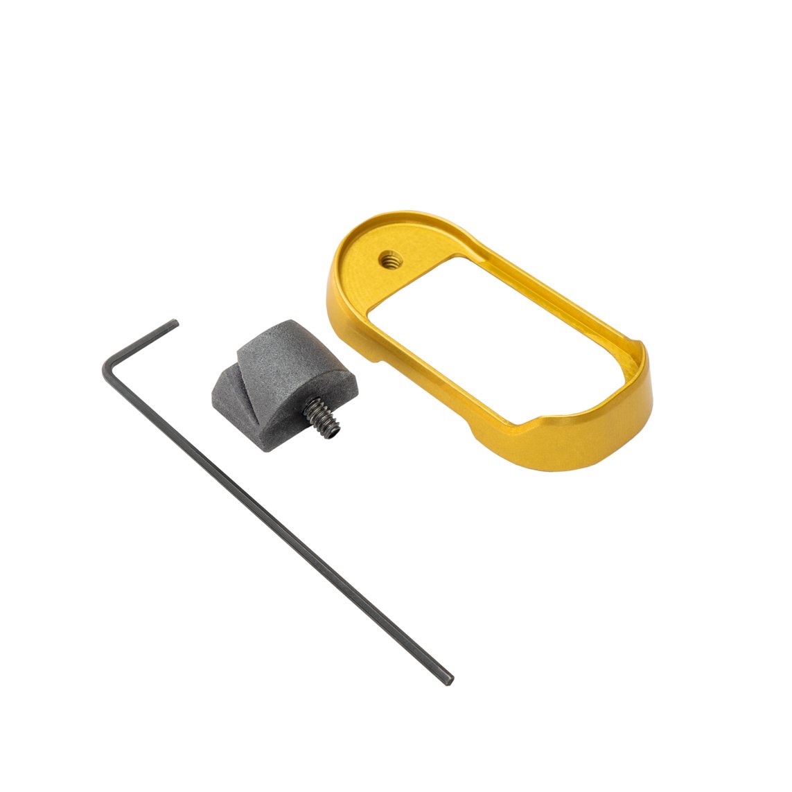 Shield Arms G43X48-MAGWELL-GLD Gold Anodized Magwell for Glock 43X/48 - Shield Sights