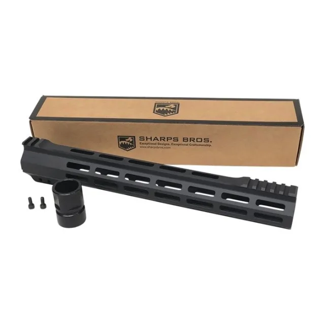 Sharps Bros SBHG01 AR-15 13.7" Ultra Lite M-LOK Hand Guard, 9.1 oz, Black