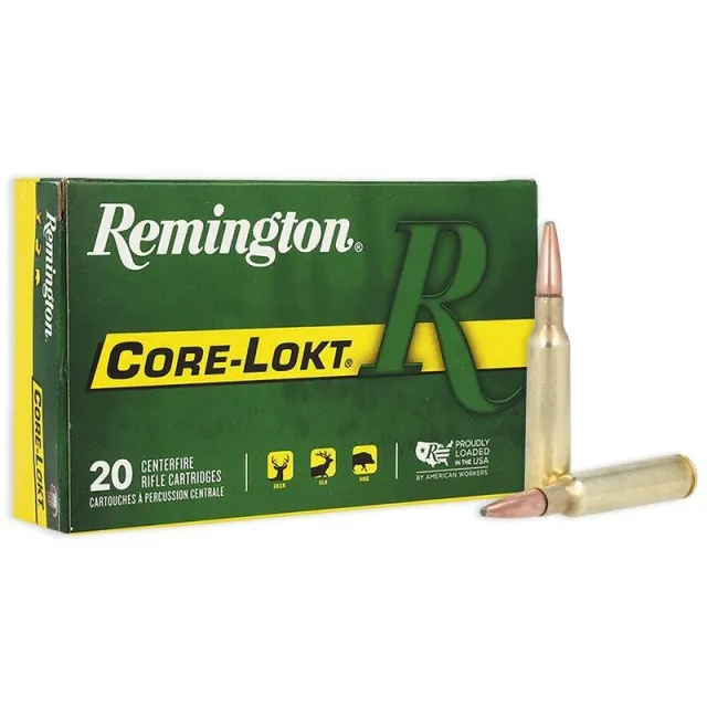 Remington 29140: 6.5x55mm Swedish, 140 Grain, Pointed Soft Point Core-Lokt, Centerfire Rifle Ammo, 20 Rounds