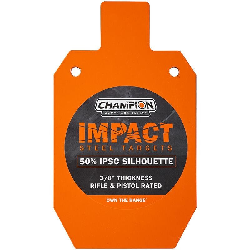Champion 44921C Impact Steel Silhouette Target 50% IPSC Rifle Rated - Champion Traps & Targets