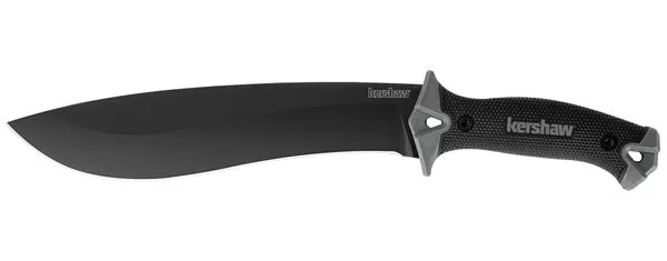 Kershaw Camp 10 10in 65Mn Recurve Fixed Blade Knife Full Tang - Kershaw