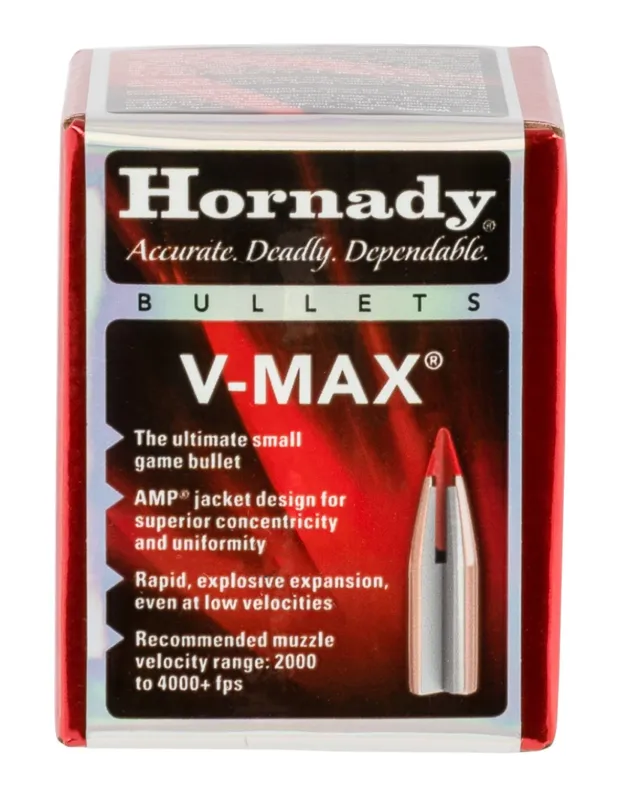 Hornady 2207 V-Max 5.45 Cal 60gr Polymer Tip Bullets 100ct Box - Hornady - .222