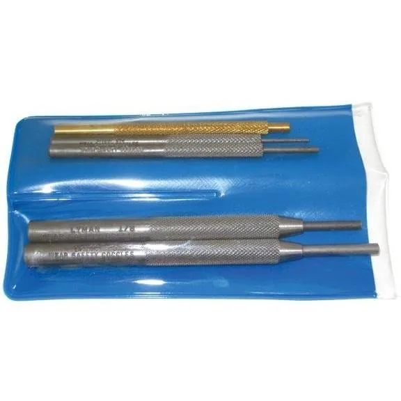 Buy Lyman PISTOL PUNCH SET 1/16 3/32 1/8 5/32 AND ONE BRASS DRIFT PUNCH online
