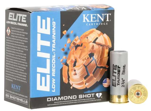 Kent Cartridge Elite E12LB248 12 Gauge 2.75 In 7/8 oz 8 Shot 25/Box