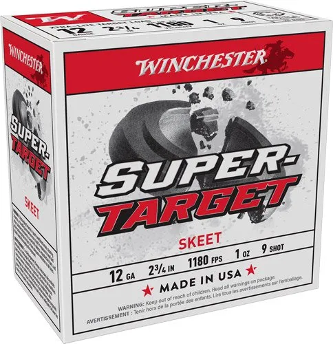 Winchester Super Target 12 Gauge 1oz #9 Shot 1180FPS 250rd Case - Winchester - 12 Gauge for sale at Gun Club HQ