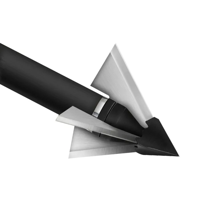 QAD BC125-F Exodus Broadheads 125gr 3pk, Fixed Blade, 1.25" Cut Diameter - QAD
