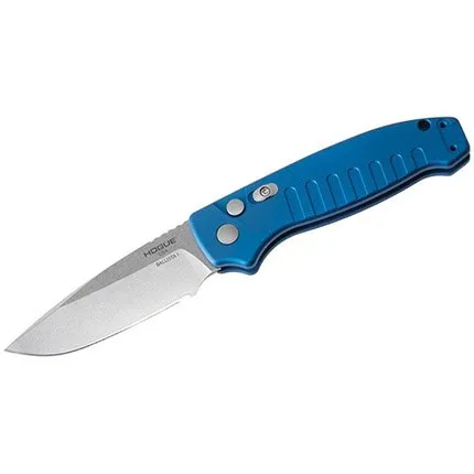 Hogue 64133 Ballista 3.5" Blue Aluminum Drop Point 154CM Blade - Hogue