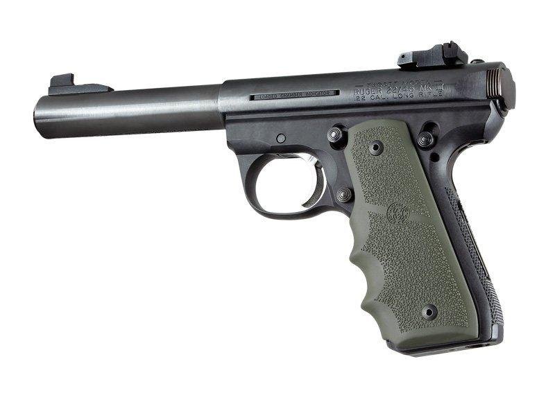 Buy Hogue 82081 Ruger 22/45 RP Rubber Grip with Finger Grooves OD Green online