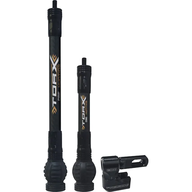 CBE CBE-ACTXKT Torx Stabilizer Kit Black 7.5" 11" Carbon Vibration Dampener - Custom Bow Equipment