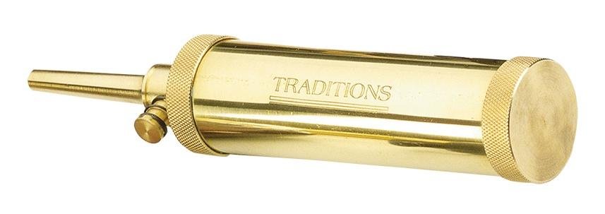 Traditions A1201 Flask Brass 2 Oz Valve Type 30 Grain Spout - Traditions Performance Firearms - Multi
