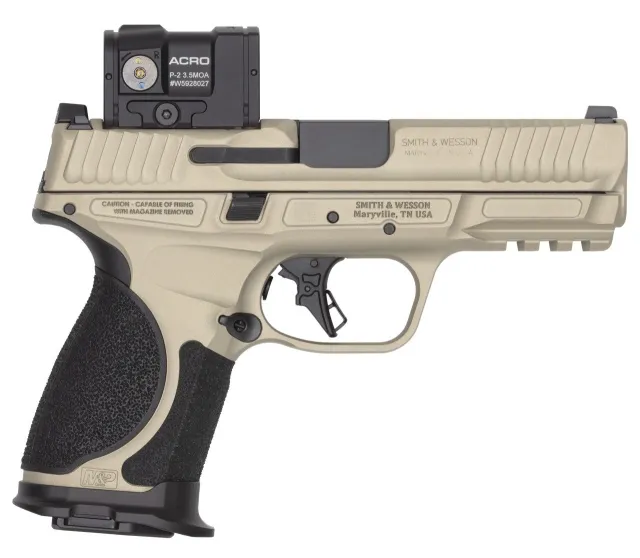 Smith and Wesson 14634 M&P9 M2.0 Metal Compact Bundle 9mm 4" Champagne Cerakote Semi-Auto Pistol - Smith & Wesson - 9mm