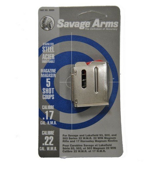 Buy Savage Arms 90009 93 Series Stainless Detachable 5rd Magazine for .17HMR or .22 WMR Calibers online