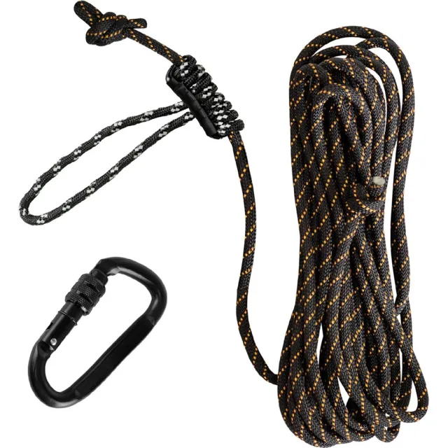 Hawk Treestands HWK-HA500 Safety Line 30' with Prussic Knot & Carabiner - Hawk Treestands