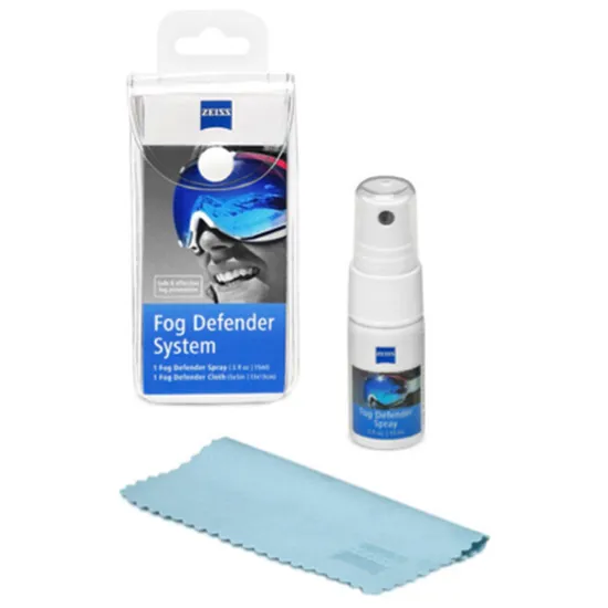 ZEISS 2451373 Anti-Fog Defender System: Easy-Use Spray, 3-Day Fog-Free Vision, Includes Microfiber Cloth - Zeiss Optics
