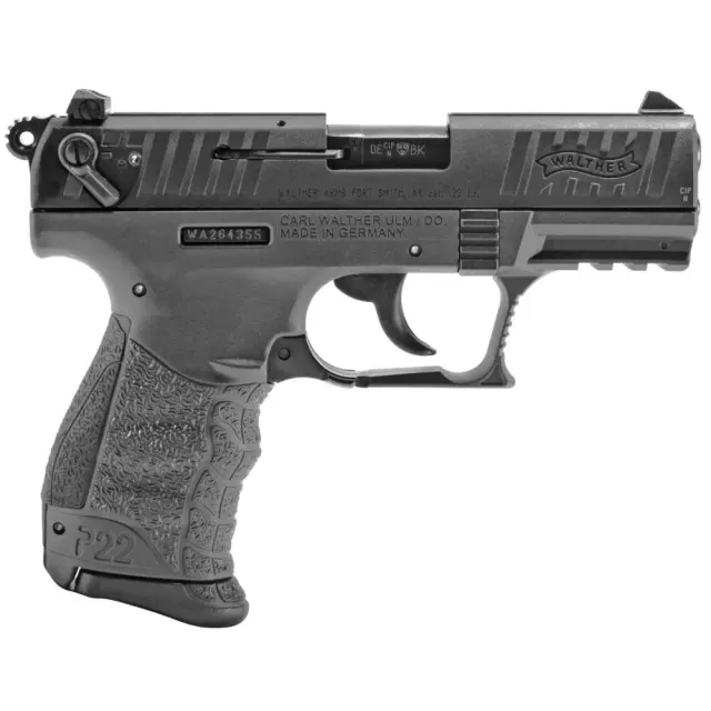Walther P22Q 22LR 3.42 in Threaded Barrel Gray/Black 10+1 Double Action - Walther - 22 LR
