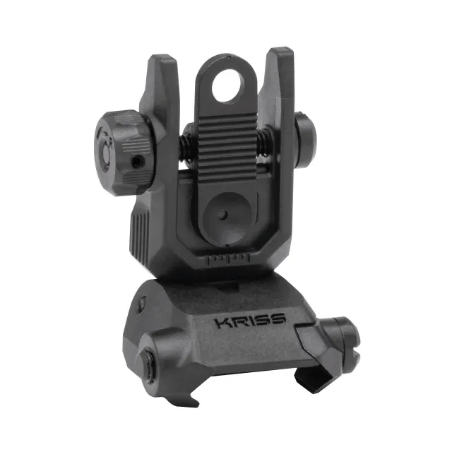 Kriss USA DAPRSBL00 Defiance Rear Flip-Up Black AR-15 Low Profile Polymer - Kriss USA