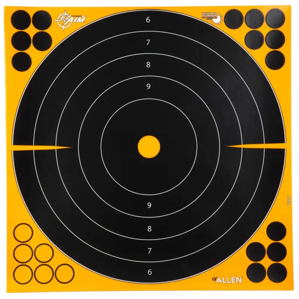 Allen EZ Aim Adhesive Splash Reactive Bullseye 12" Target 10 Pack - Allen Company