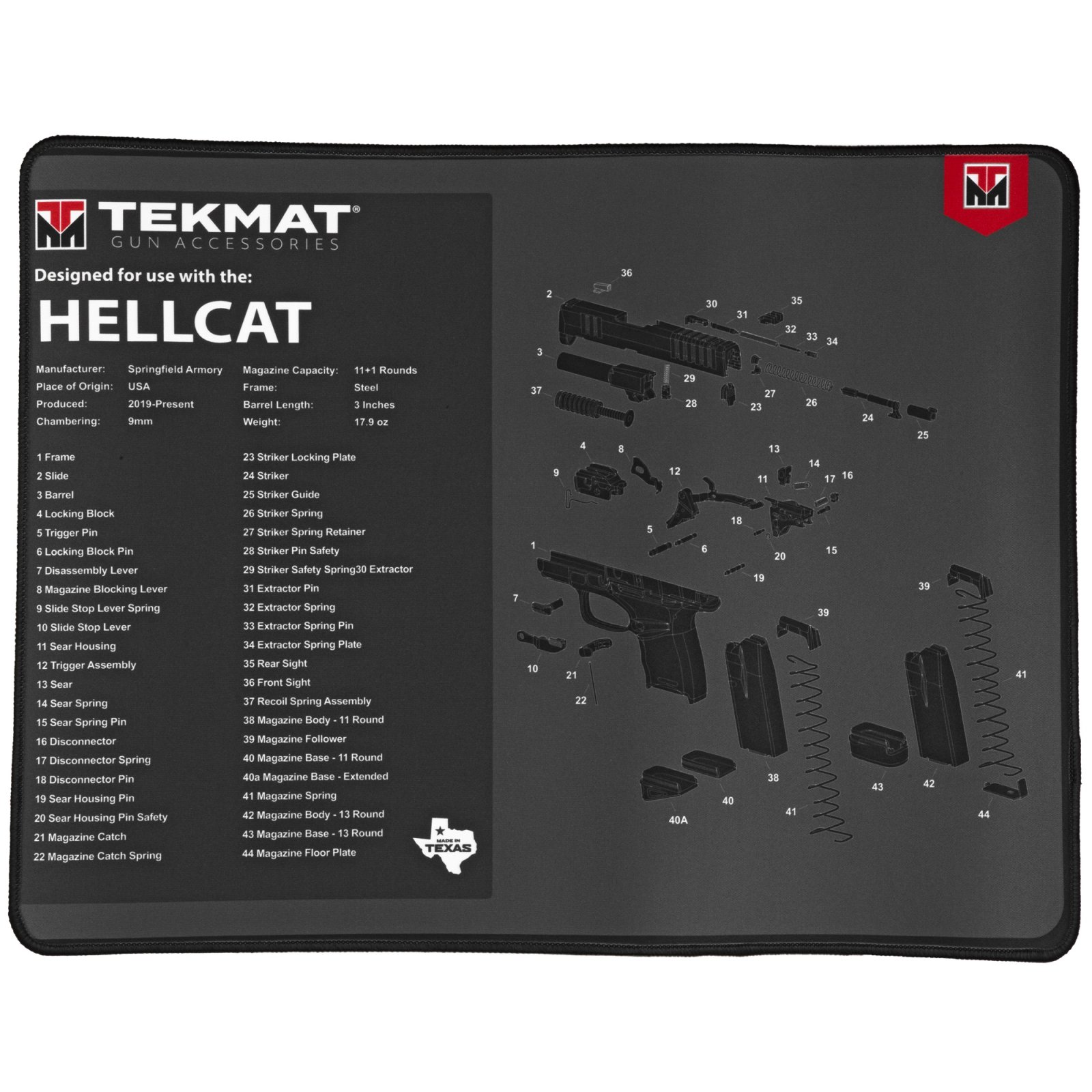 Buy TekMat Ultra 20 Mat Springfield Hellcat online