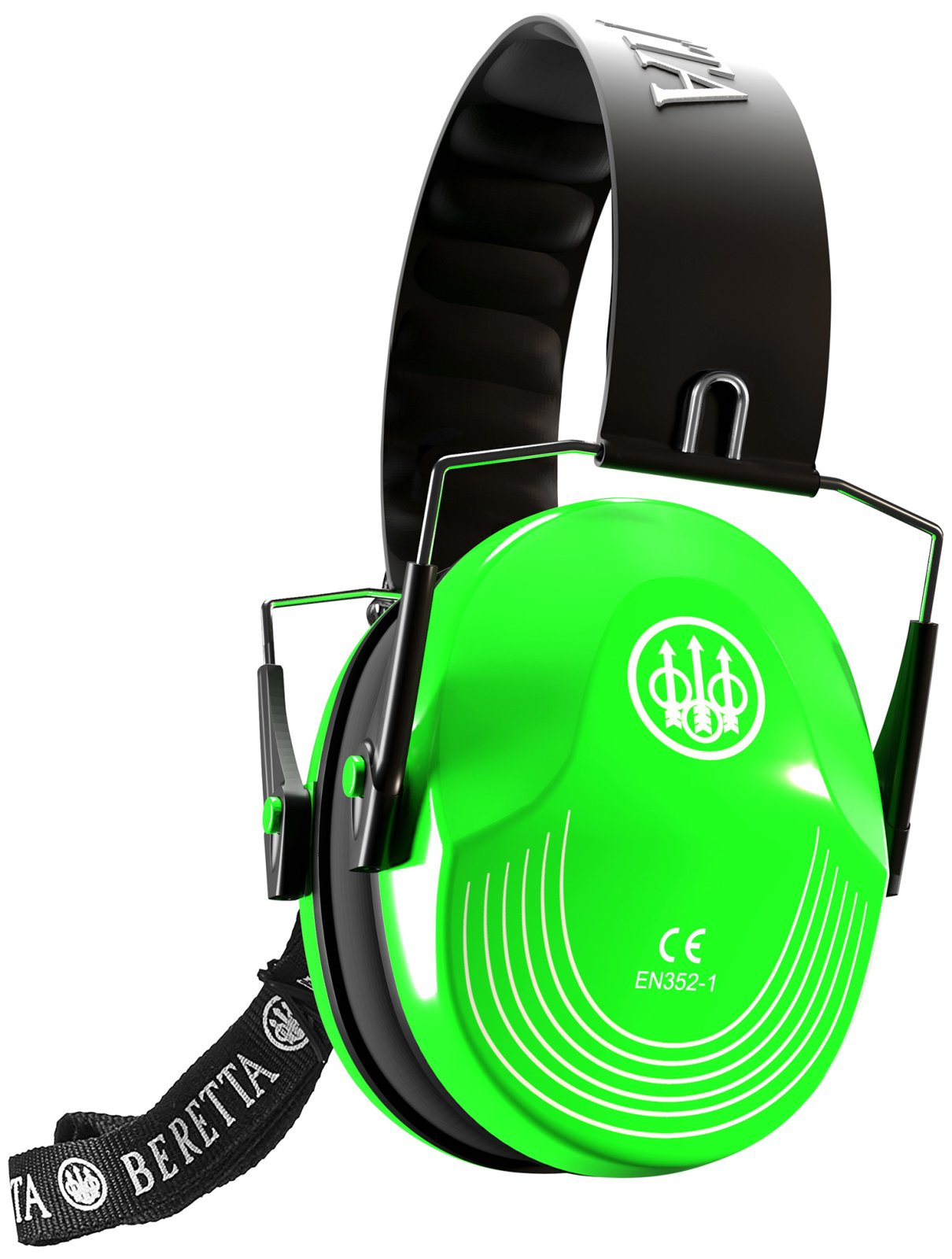 Beretta Safety Pro Earmuffs 25dB Florescent Green/Black CF1000000207FF - Beretta