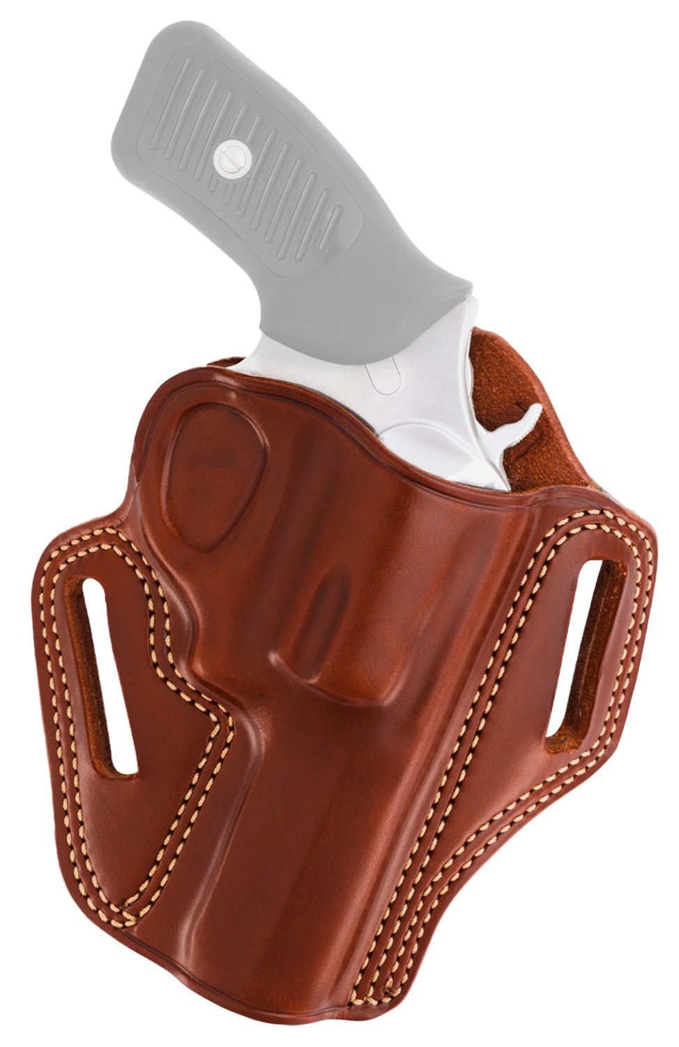 Galco CM334 Combat Master Belt Holster OWB Tan Steerhide Fits S&W L Frame M686 Plus Right Hand - Galco International
