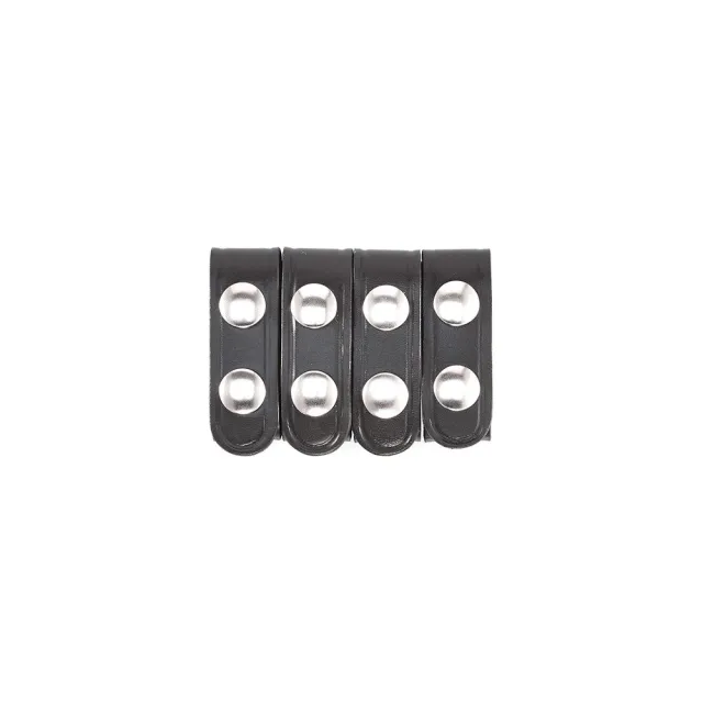 Aker Leather 3/4-Inch Belt Keeper Leather Loop 4-Pack Chestnut