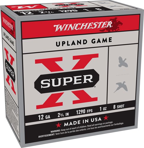 Winchester Super-X 12GA 2.75" 1290FPS 1OZ #8 Ammo - Winchester - 12 Gauge