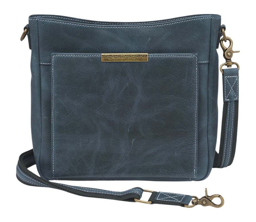 GTM GTM-CZY/98BLUE SLIM PURSE CROSSBODY-BUFF - GTM