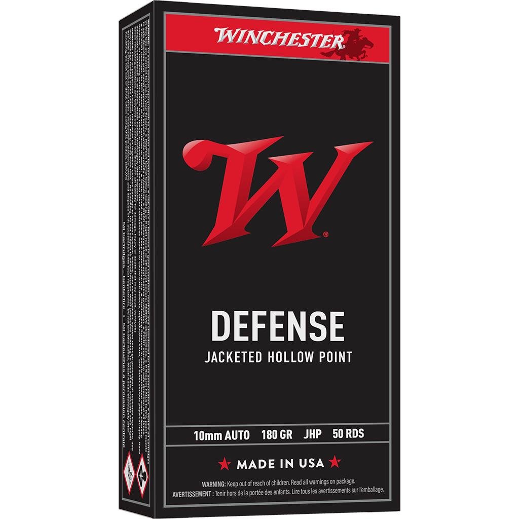 Winchester USA10JHP 10mm 180gr JHP Ammo 50 Rounds - Winchester - 10mm Auto