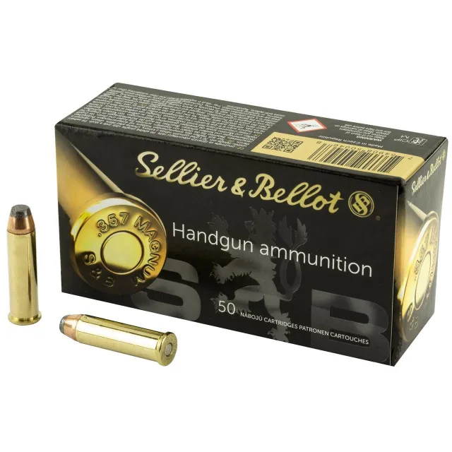 Sellier & Bellot 357 Magnum 158 gr Soft Point Handgun Ammo 50 Rounds - Sellier & Bellot - 357 Mag