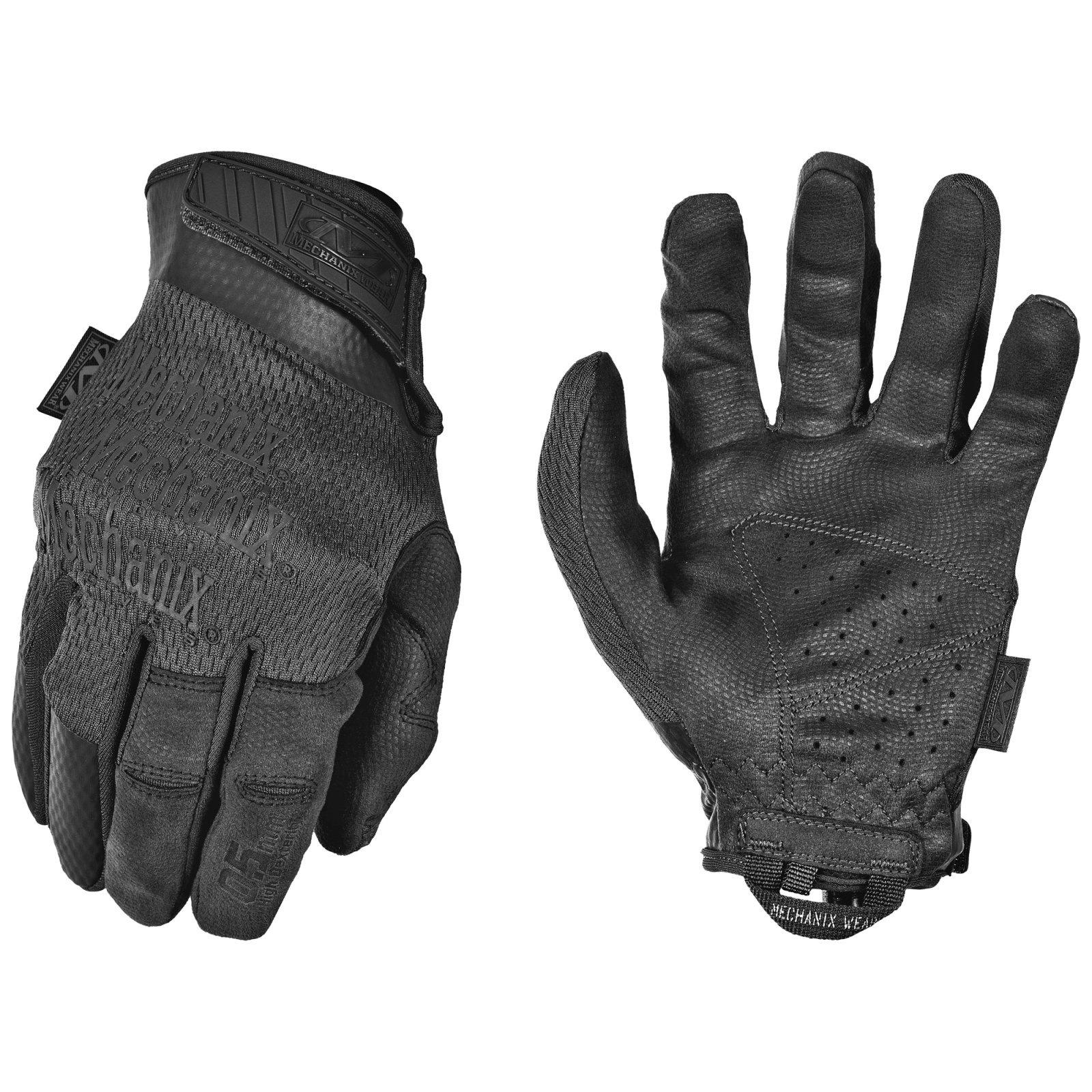 Mechanix Wear MSD-55-008 Specialty 0.5 Covert Gloves Black Small - Mechanix Wear