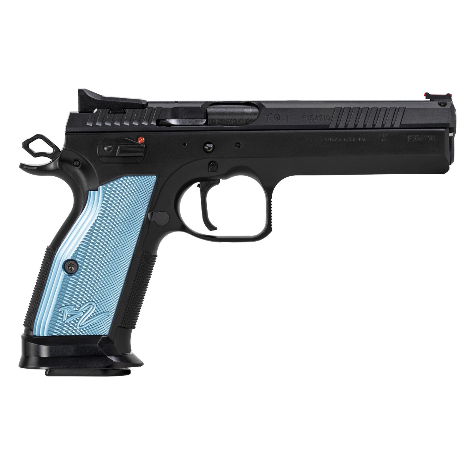 CZ-USA TS 2 40 S&W 17+1 5.28" Bull Barrel Black Fiber Optic Sights - CZ-USA - 40 S&W