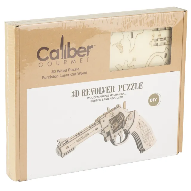 CBG Caliber Revolver Wood PUZ GUN CBG-PZ-4R - Caliber Gourmet