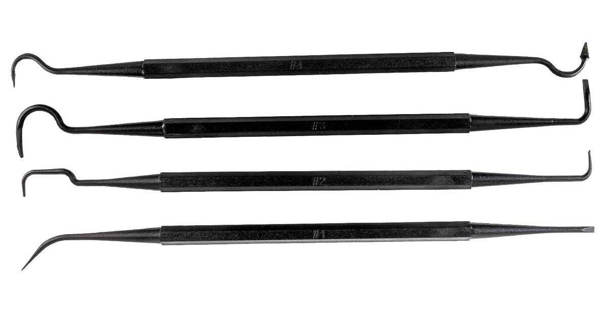 Tapco TAP22015 Gun Pick Tool Set Black Cleaning 4 Pack