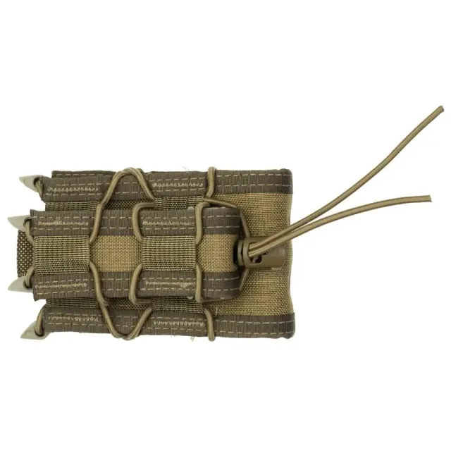 High Speed Gear 11DD00CB TACO Double Decker Mag Pouch Coyote Brown Nylon - HGHSPD