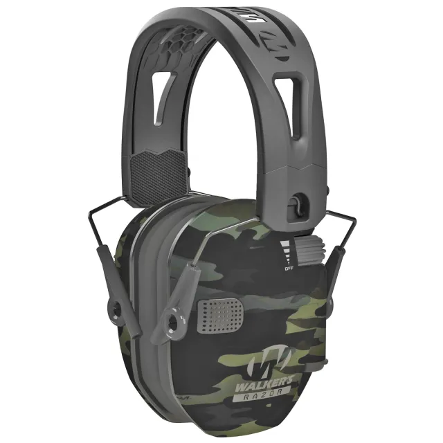 WALKER'S GAME EAR Razor Tacti-Grip Grey Multicam Electronic Earmuffs - Walker's