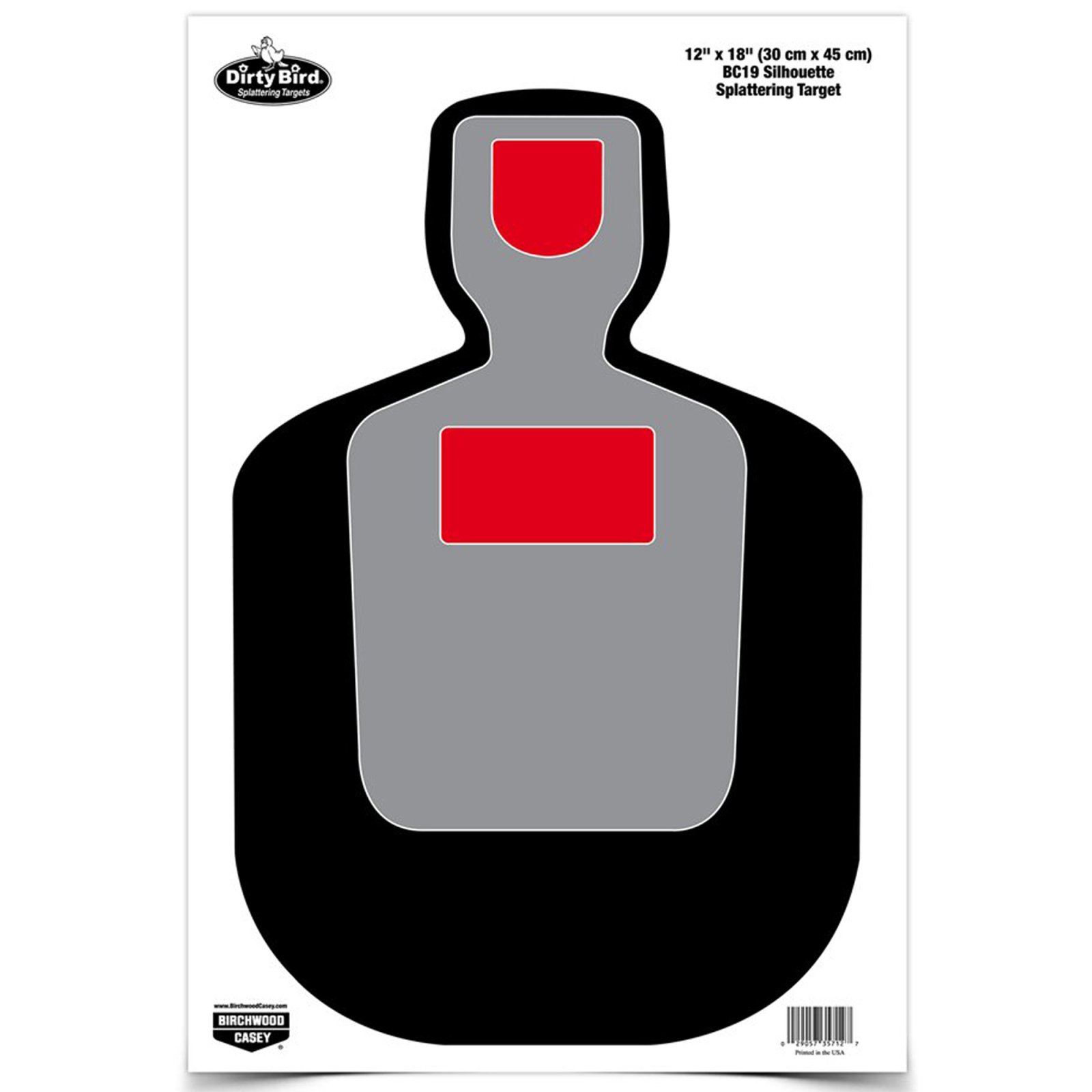 Birchwood Casey 35717 Dirty Bird Target 12 in x 18 in 8 Pack Silhouette - Birchwood Casey - 12" X 18"