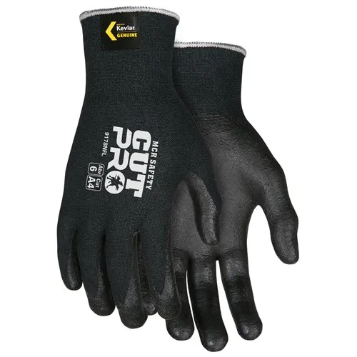 MCR Safety Black Kevlar Black Nitrile Foam Cut-Resistant 9178NFM - MCR Safety