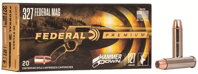 Buy Federal Premium HammerDown 327 Magnum, 127gr Bonded Hollow Point, Nickel-Plated, 20 Rounds online
