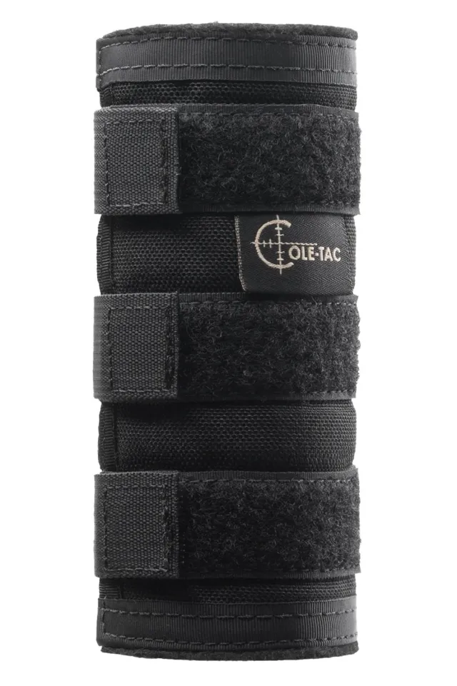Cole-TAC HTP101 Suppressor Cover 6 In Black Fits 1-2 In Suppressors - Cole-TAC - 6"