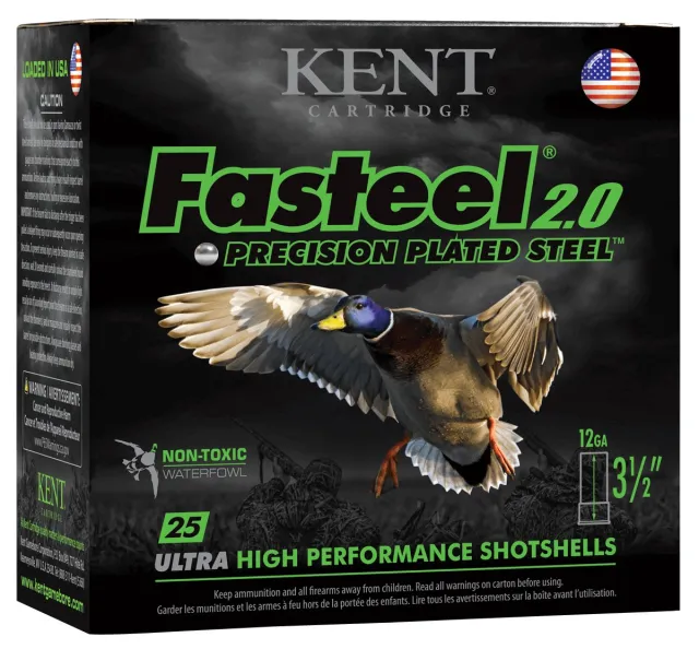 Kent Cartridge Fasteel 2.0 Precision Plated Steel Waterfowl Load - Kent Cartridge - 12 Gauge