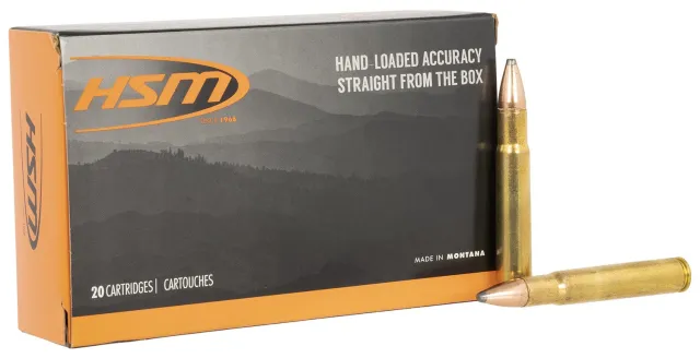 HSM 35WHELEN4N 35 Whelen 200gr Jacketed Soft Point Ammo 20/Box - HSM Ammunition - 35 Whelen