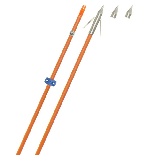Fin Finder 13181 Raider Pro Bowfishing Arrow Orange 5/16"x32" Big Head - Fin-Finder
