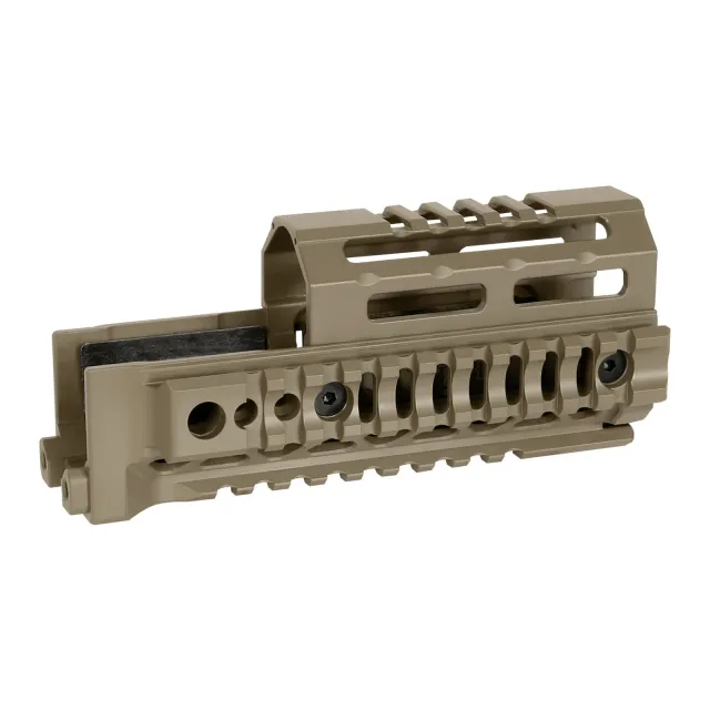 Midwest Industries MI-AK-ALPHA-QR-6 6In Quad Rail Handguard FDE - Midwest Industries