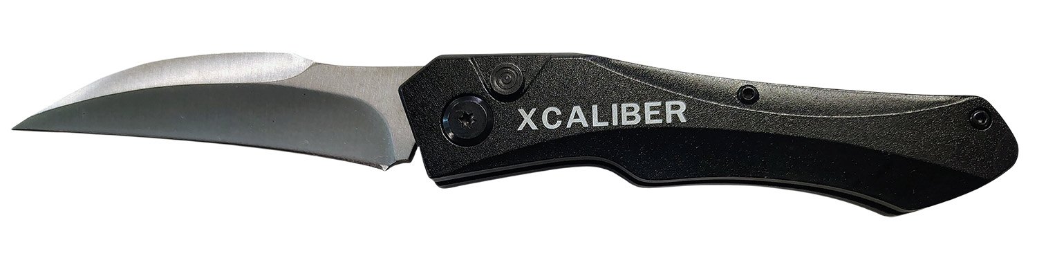Buy Xcaliber Switchblade 3.25in Folding Sheepsfoot D2 Steel Black Handle online