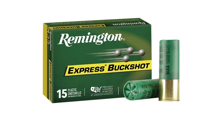 Buy Remington Ammunition 26876 Express Buckshot 12 Gauge 2.75" 00 Buck Shot 15 Per Box/ 5 Cs online