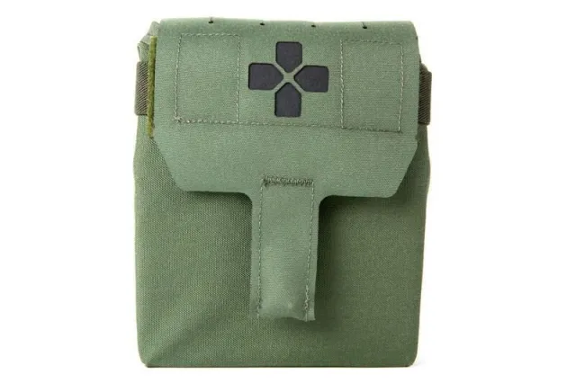 Blue Force Gear Trauma Kit NOW! MOLLE Mounted Helium Whisper Empty OD Green - Blue Force Gear